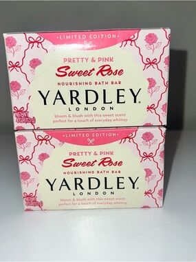 Yardley Limited Edition Pretty & Pink Sweet Rose Nourishing Bath Bar - Pink